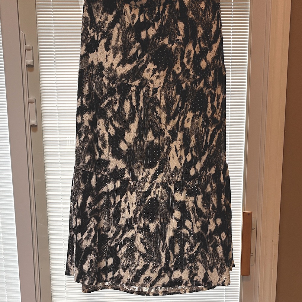 Multi tiered maxi skirt